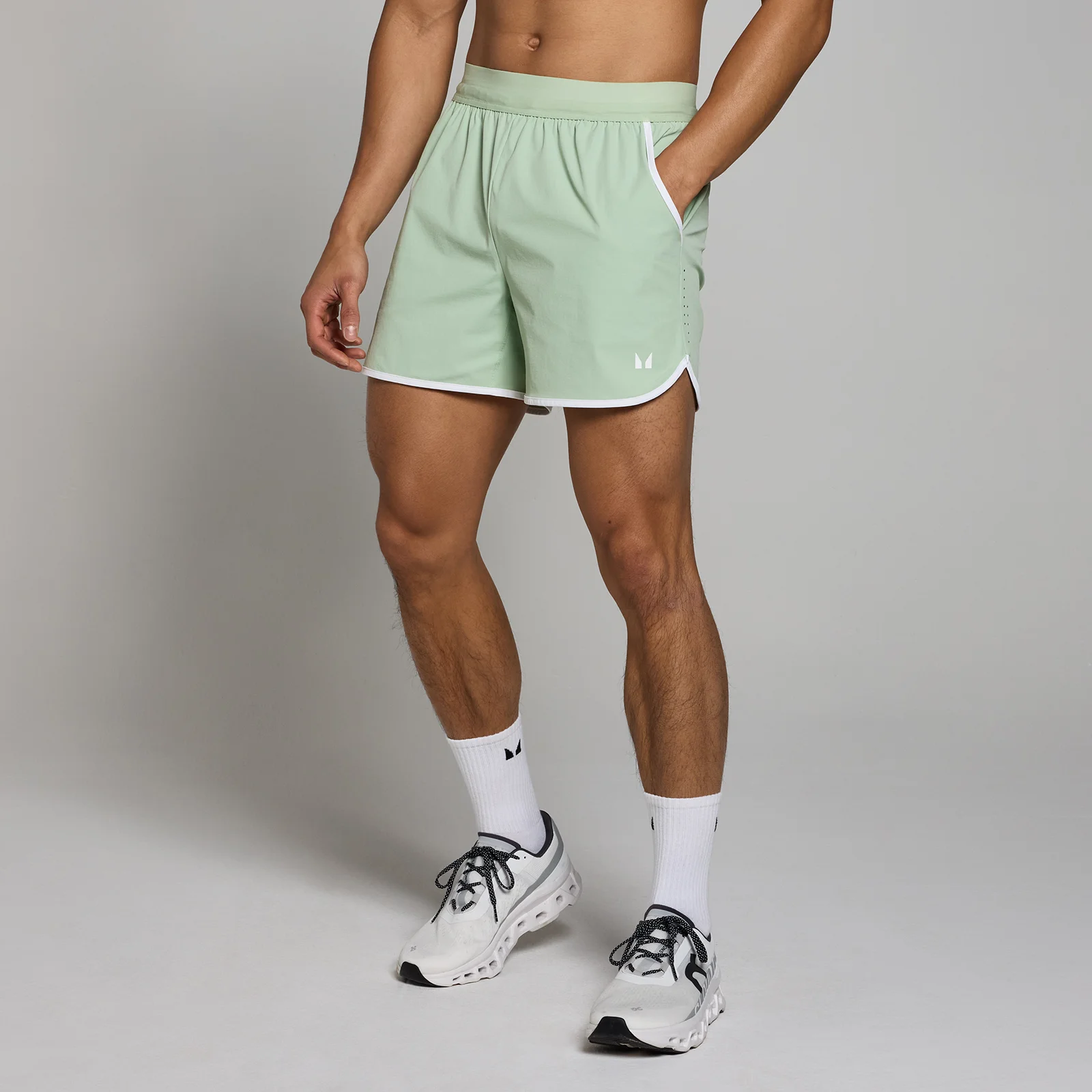 MP Men's Tempo Binding 5" Shorts - Frost Green - M Image 1