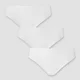 MP Women's Mid Rise No VPL Bikini Brief (3 Pack) - White