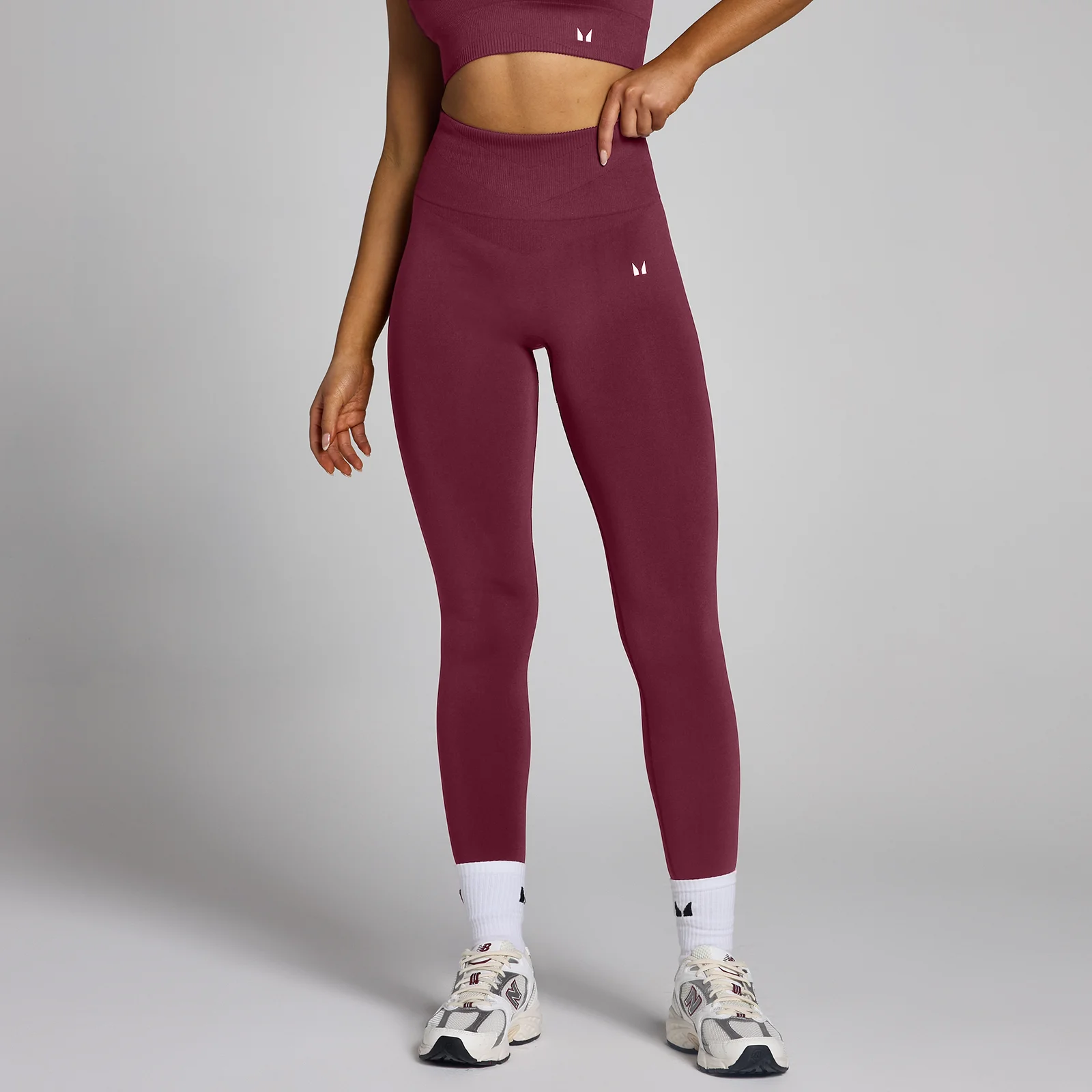 MP Women's Tempo Seamless Leggings - Red Wine - L Image 1