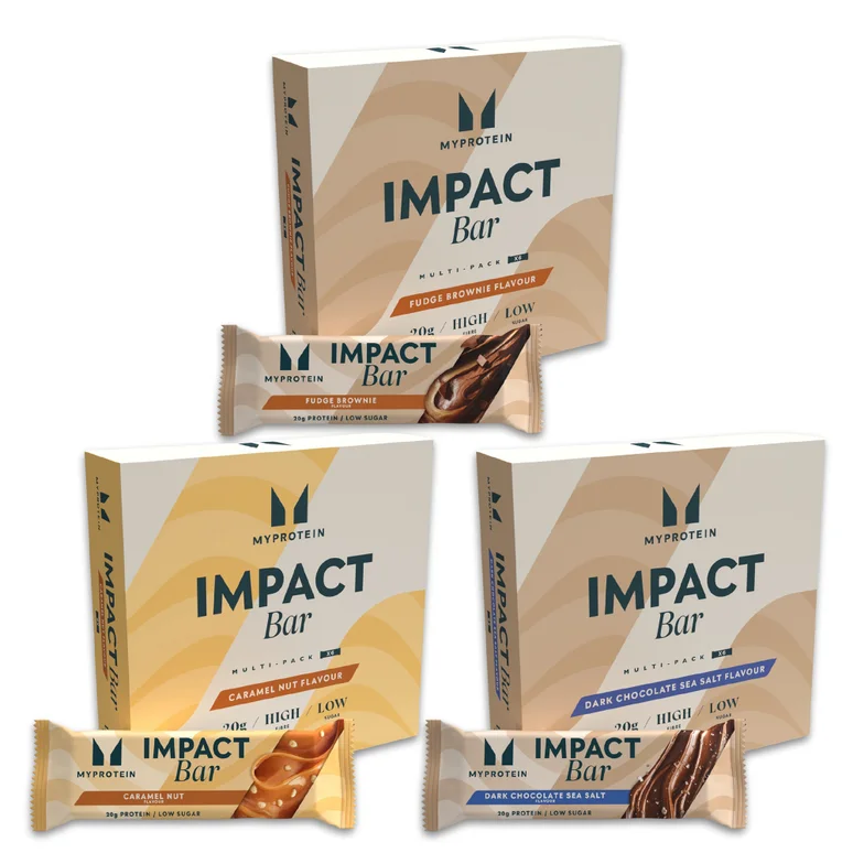 Impact Protein Bar Mix & Match Triple Pack - Fudge Brownie - Fudge Brownie - Fudge Brownie