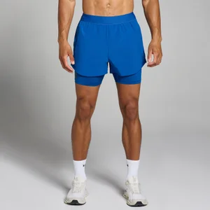 MP Men's Tempo 2 in 1 Shorts - True Blue - Size S