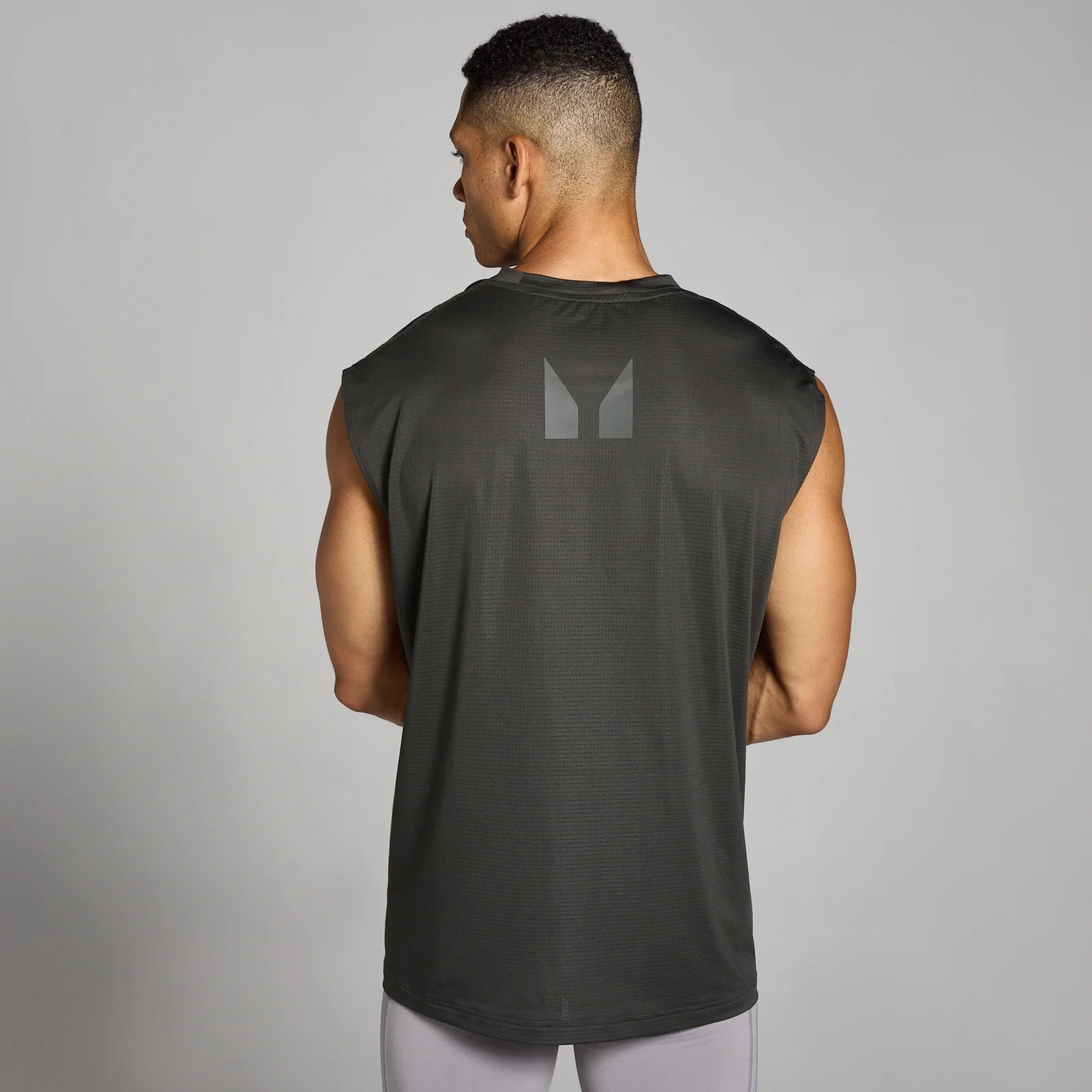MP Men's Tempo Oversized Mesh Training Tank - Night Grey - XS Image 1