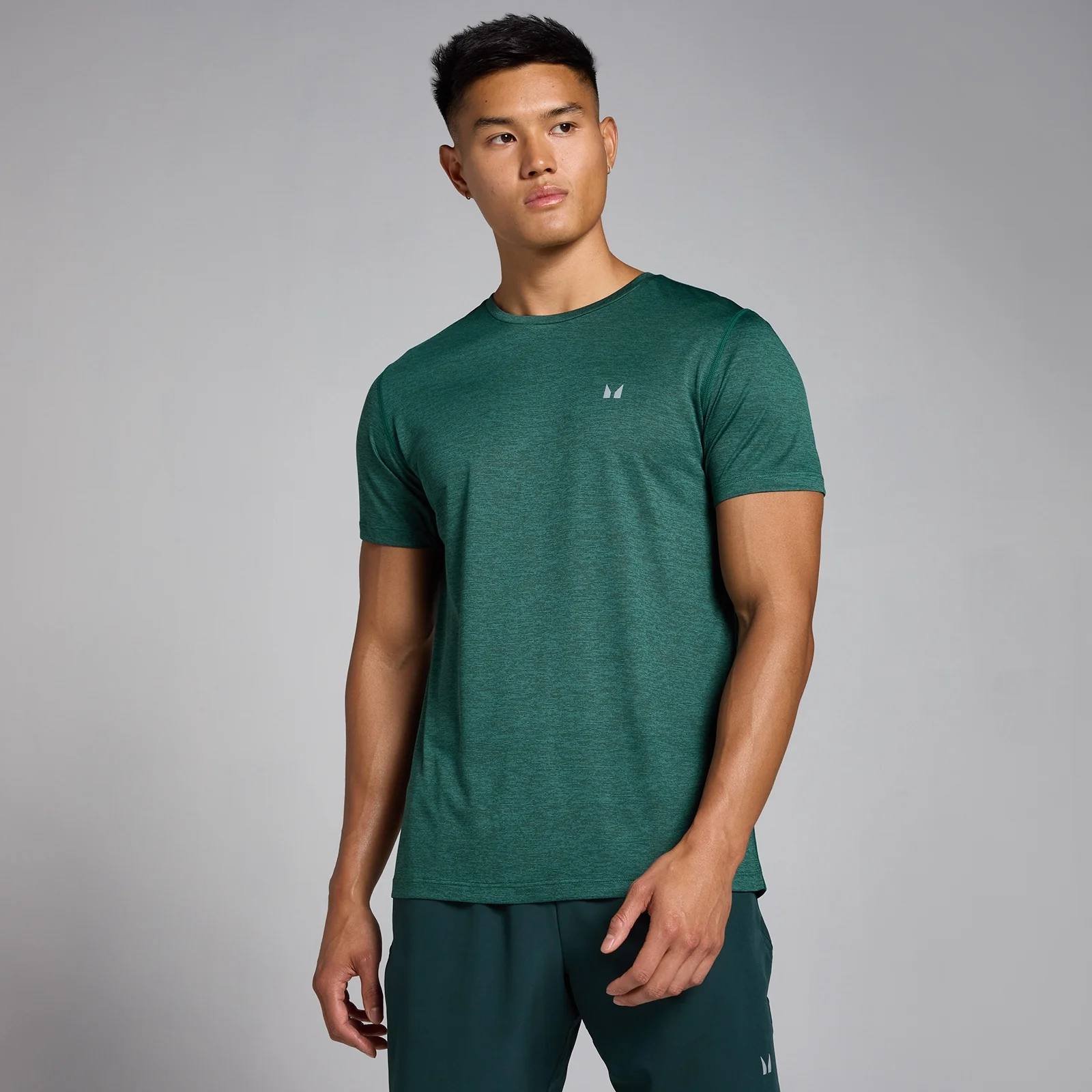 MP Men's Tempo Marl T-Shirt - Deep Green - S Image 1