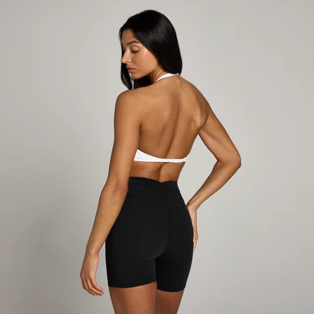 MP Women's Tempo Halterneck Open Back Sports Bra - White