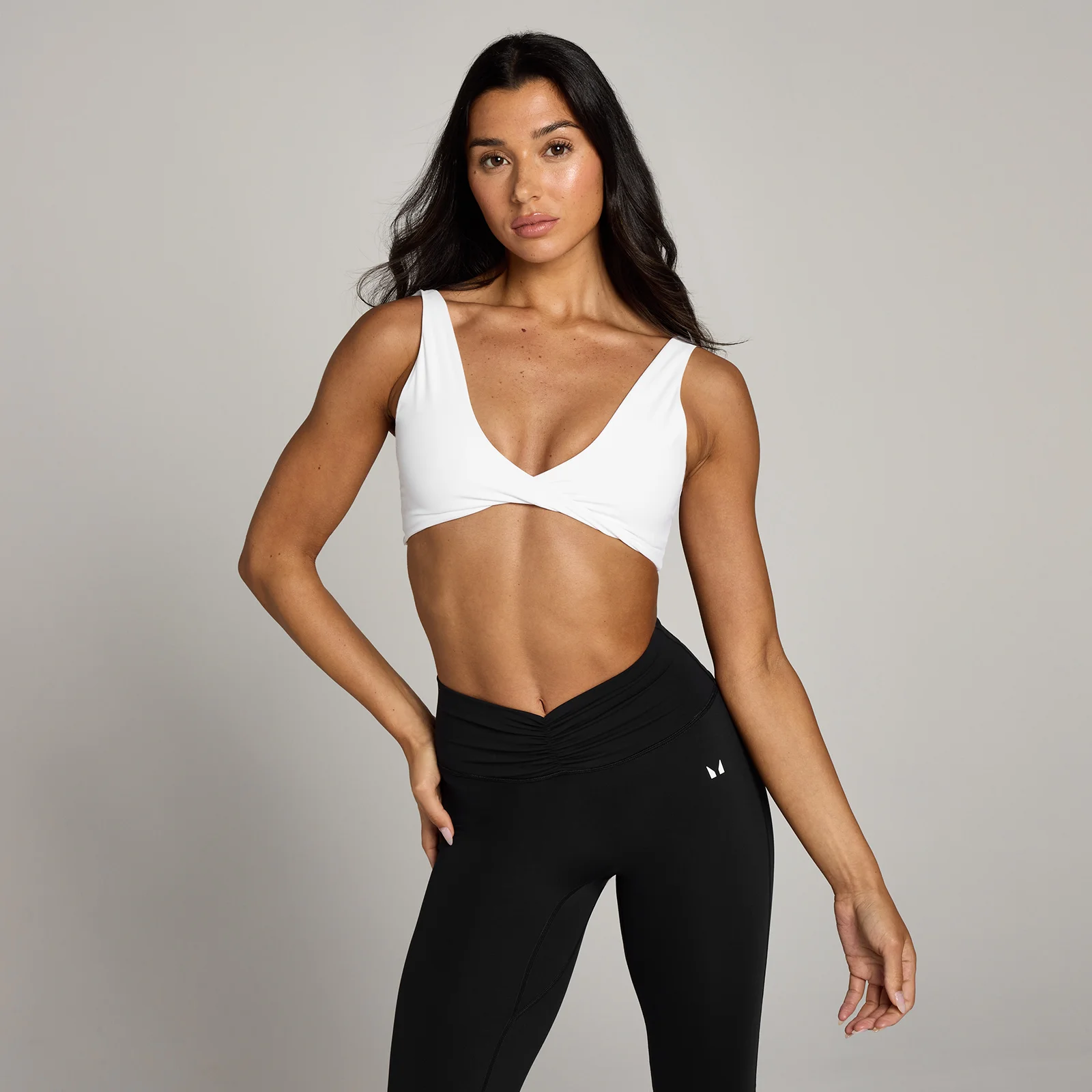 MP Women's Tempo Twist Front Sports Bra - White - M Image 1