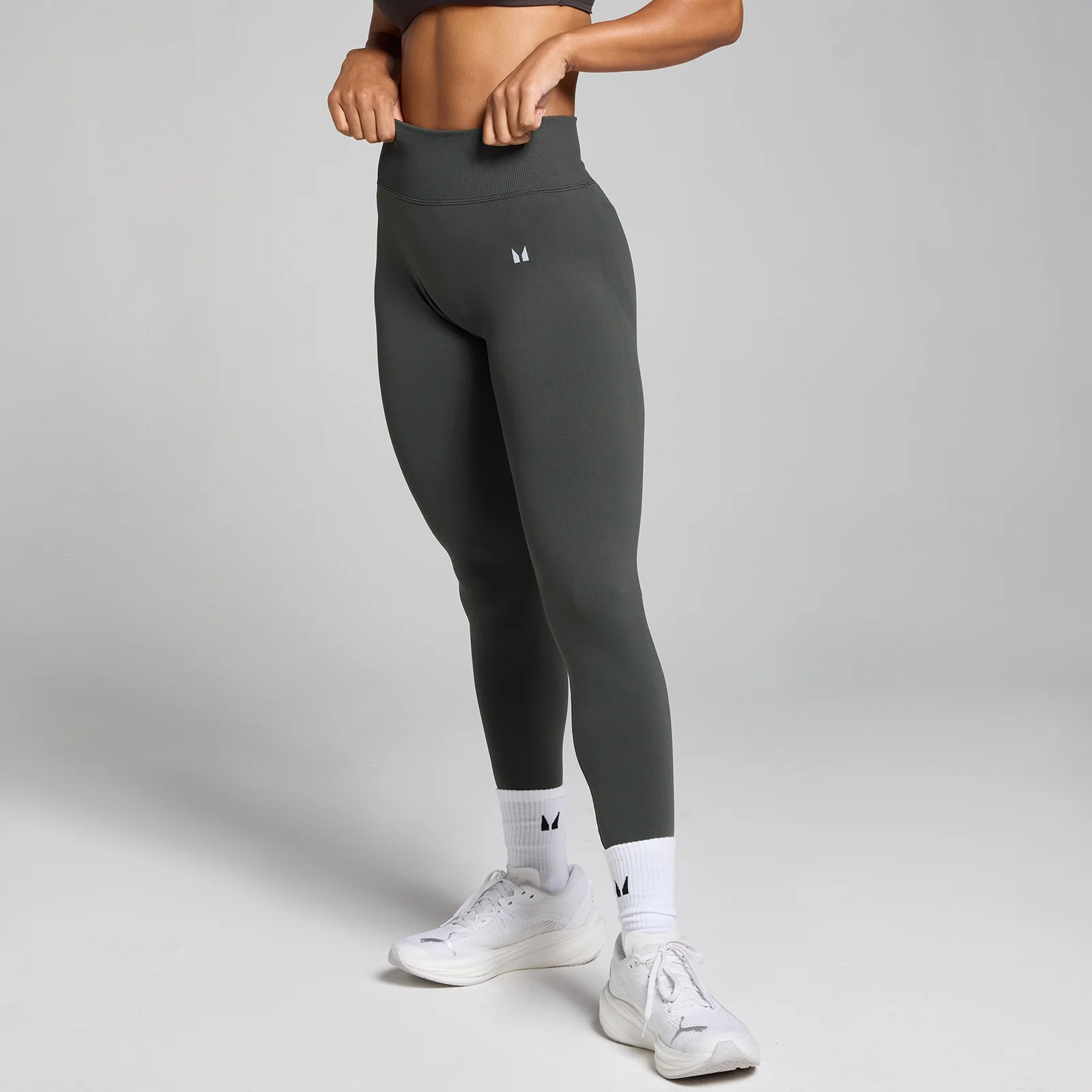MP Women's Tempo Mid-Rise Seamless Leggings - Night Grey - XS Image 1
