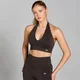 MP Women's Tempo Seamless Halterneck Bra - Chocolate
