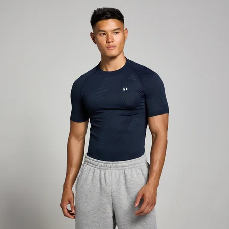 MP Men's Tempo Pillar Graphic Seamless T-Shirt - Navy