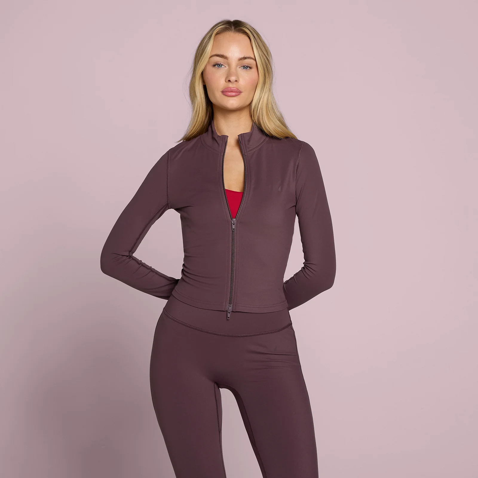MP Women's Tempo Cropped Jacket - Fudge - S Image 1
