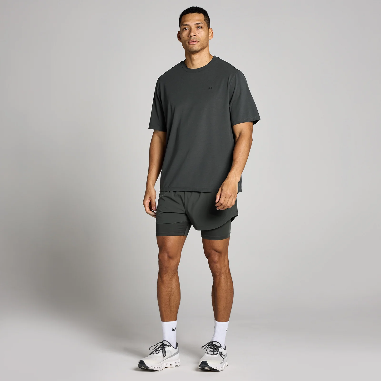 MP Men's Oversized Hybrid T-Shirt - Washed Black - XS Image 3