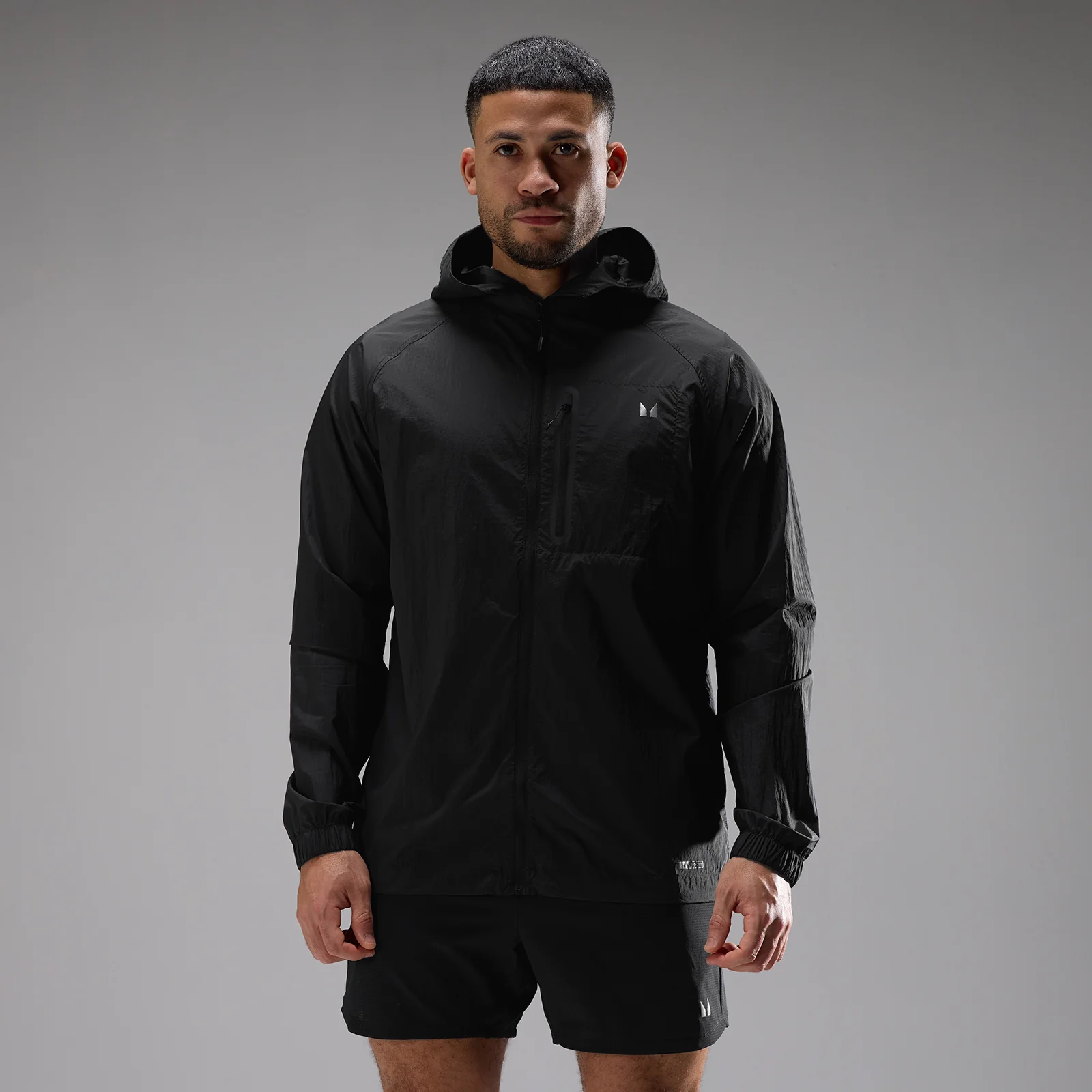 MP Men's Velocity Ultra Lightweight Packable Jacket - Black - XS Image 1