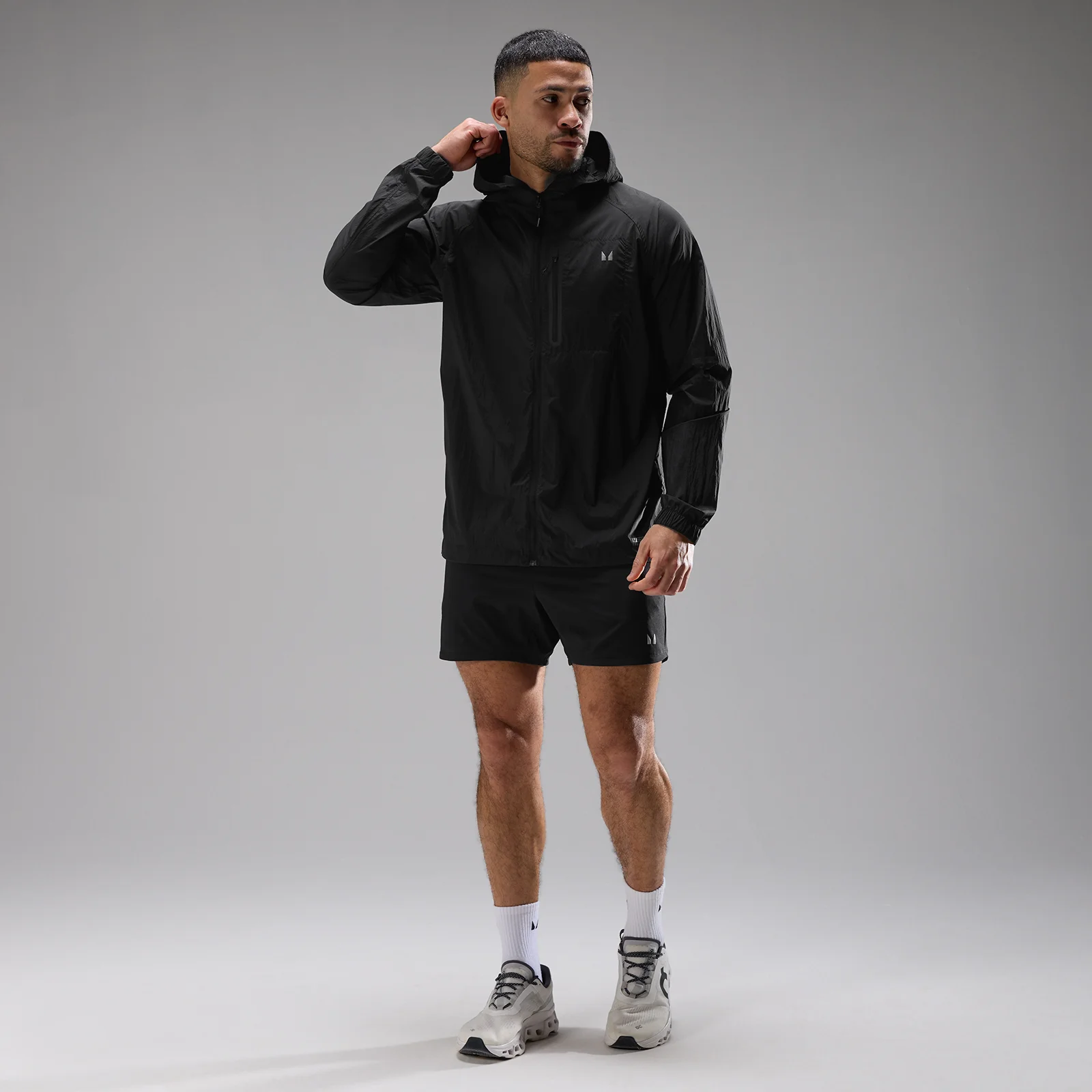 MP Men's Velocity Ultra Lightweight Packable Jacket - Black - XXXL Image 3