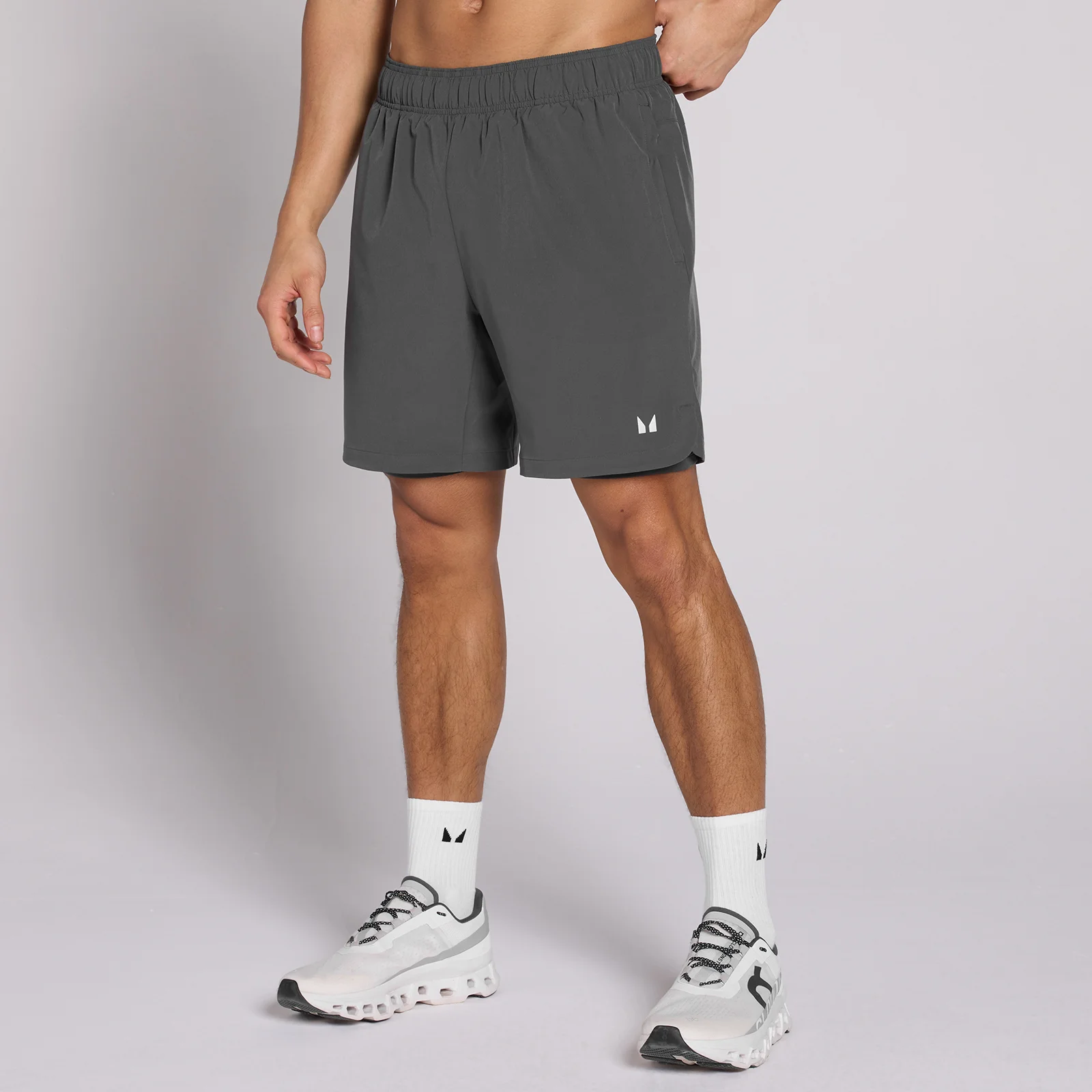 MP Men's 7" 2-in-1 Training Shorts - Dark Grey - XXXL Image 1