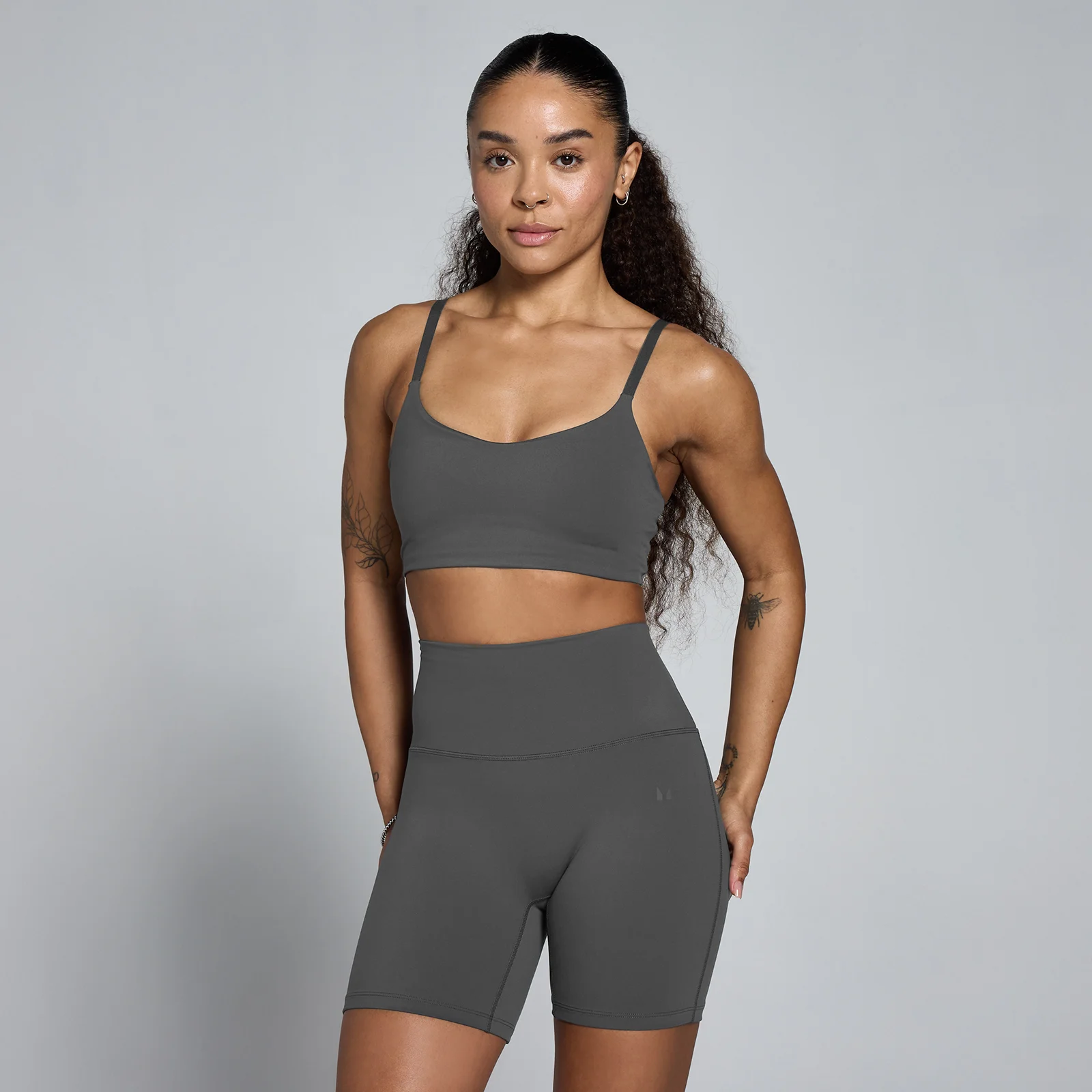 MP Women's Tempo Sports Bra - Dark Grey - M Image 1