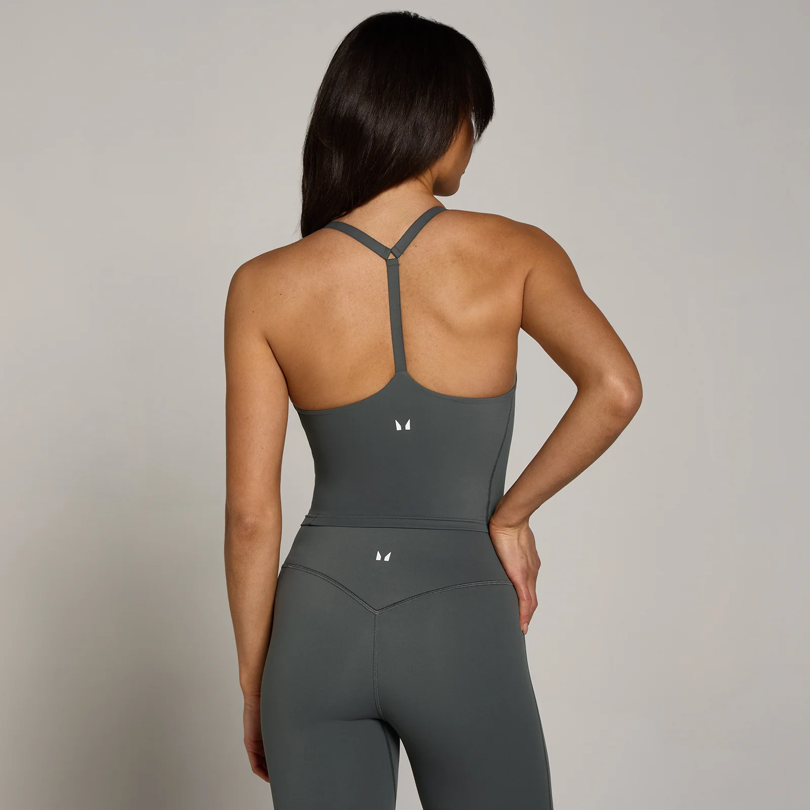 MP Women's Tempo Strappy Racerback Vest - Dark Grey - S Image 1