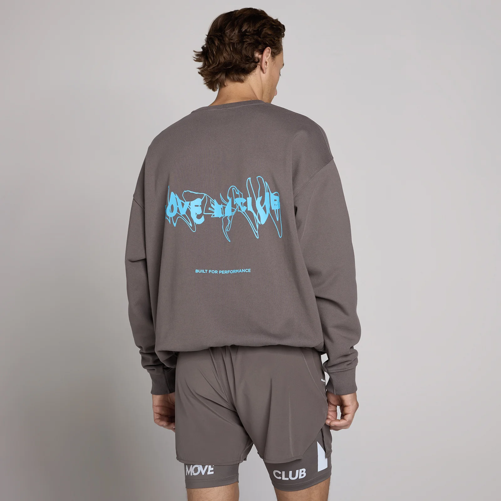 MP Unisex Hybrid Graphic Sweatshirt - Ash Grey - XS Image 1