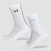 MP Stripe Running Socks (2 Pack) - Milk Chocolate/Denim Blue