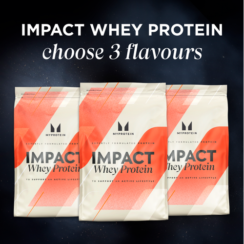 Impact Whey Protein Triple Pack <br>  Was: <strike>$174.99</strike><br>Now: <b>$104.99</b>