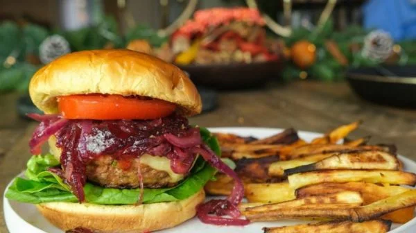 Christmas burger